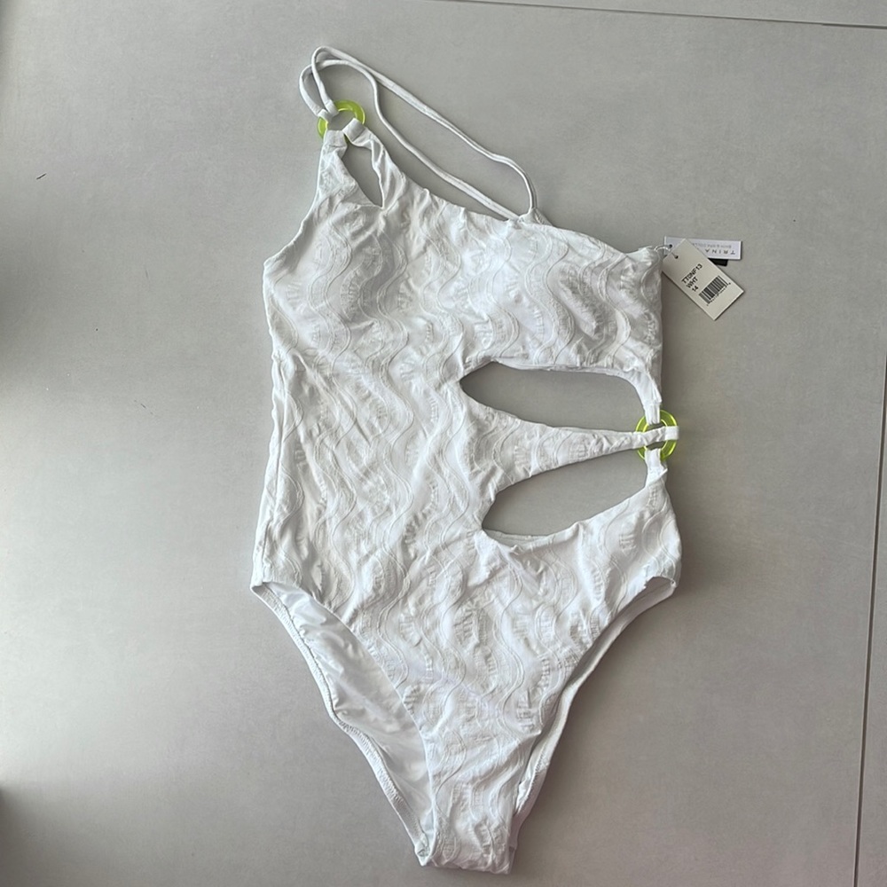 Trina Turk Cascais Wave One
Shoulder Swimsuit - Picture 2 of 9